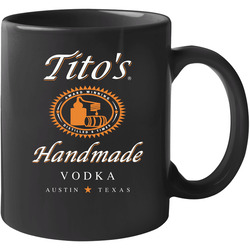 Tito's Handmade Vodka Logo Label Drinking Booze Party 11 oz Mug Tito's Handmade Vodka Logo Label Drinking Booze Party 11 oz Mug