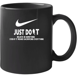 Colin Kaepernick Kneeling Just Do It Slogan Unisex 11 oz Mug Colin Kaepernick Kneeling Just Do It Slogan Unisex 11 oz Mug