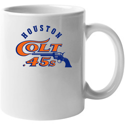 Houston Colt 45s Retro Baseball - Grey 11 oz Mug Houston Colt 45s Retro Baseball - Grey 11 oz Mug