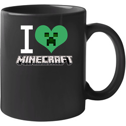 I Love Minecraft Video Game Heart 11 oz Mug I Love Minecraft Video Game Heart 11 oz Mug