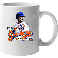 Darryl Strawberry Retro Baseball Caricature 11 oz Mug Darryl Strawberry Retro Baseball Caricature 11 oz Mug