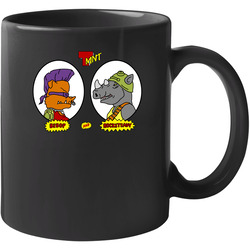 Teenage Mutant Ninja Turtles Bebop Rocksteady Cartoon 11 oz Mug Teenage Mutant Ninja Turtles Bebop Rocksteady Cartoon 11 oz Mug
