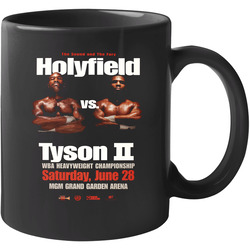 Holyfield Vs Tyson 2 Boxing Classic Vintage Sports 11 oz Mug Holyfield Vs Tyson 2 Boxing Classic Vintage Sports 11 oz Mug