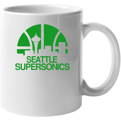 Seattle Supersonics Retro Basketball 11 oz Mug Seattle Supersonics Retro Basketball 11 oz Mug