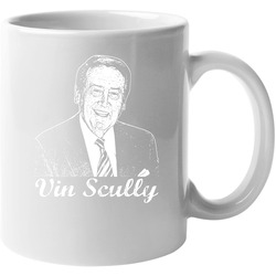 Vin Scully Tv Radio Broadcaster Legend Baseball Los Angeles Brooklyn 11 oz Mug Vin Scully Tv Radio Broadcaster Legend Baseball Los Angeles Brooklyn 11 oz Mug