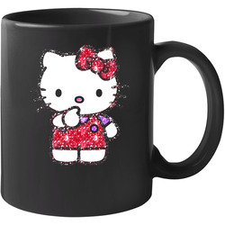 Hello Kitty Glitter Anime Kitty Cat 11 oz Mug Hello Kitty Glitter Anime Kitty Cat 11 oz Mug
