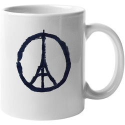 Eiffel Tower Peace Symbol 11 oz Mug Eiffel Tower Peace Symbol 11 oz Mug