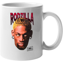 Dennis Rodman Wcw Nwo Rodzilla Wrestling 11 oz Mug Dennis Rodman Wcw Nwo Rodzilla Wrestling 11 oz Mug