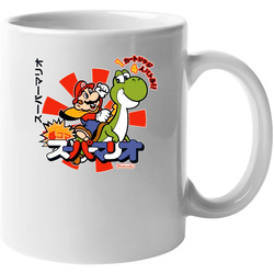 Super Mario Japanese Retro Video Game 11 oz Mug Super Mario Japanese Retro Video Game 11 oz Mug