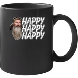Duck Dynasty Happy Black 11 oz Mug Duck Dynasty Happy Black 11 oz Mug