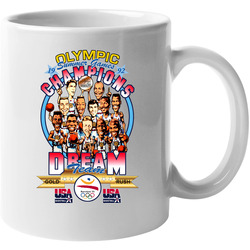 Dream Team Olympic Usa Basketball Jordan Bird Magic Johnson 11 oz Mug Dream Team Olympic Usa Basketball Jordan Bird Magic Johnson 11 oz Mug