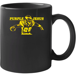 Purple Jesus Adrian Peterson Minny Minnesota Football 11 oz Mug Purple Jesus Adrian Peterson Minny Minnesota Football 11 oz Mug