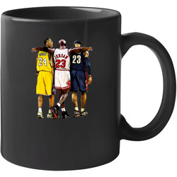 Kobe Bryant Michael Jordan Lebron James Basketball Legends 11 oz Mug Kobe Bryant Michael Jordan Lebron James Basketball Legends 11 oz Mug
