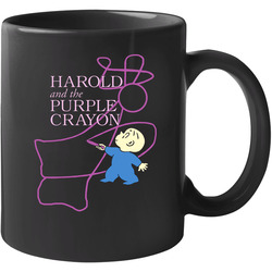 Harold Purple Crayon Children's Book Title 11 oz Mug Harold Purple Crayon Children's Book Title 11 oz Mug