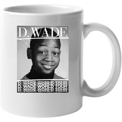 D Wade World Tour Dwyane Miami Basketball Player Fan 11 oz Mug D Wade World Tour Dwyane Miami Basketball Player Fan 11 oz Mug