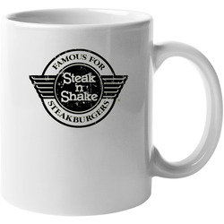 Steak N Shake Fast Food Restaurant Distressed Look 11 oz Mug Steak N Shake Fast Food Restaurant Distressed Look 11 oz Mug