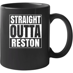 Straight Outta Reston Virginia City Compton Parody Grunge 11 oz Mug