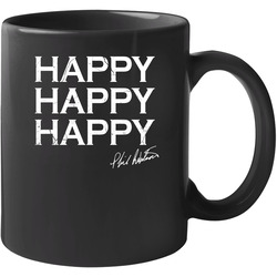 Happy Happy Happy Black 11 oz Mug