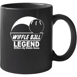 Funny Baseball Whiffle Wiffle Ball Legend Wiffle's My Middle Name 11 oz Mug Funny Baseball Whiffle Wiffle Ball Legend Wiffle's My Middle Name 11 oz Mug