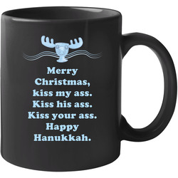 Kiss My Ass National Lampoons Christmas Vacation Moose  Quotes 11 oz Mug