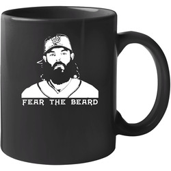 Baseball Fear The Beard Washington Jayson Werth 11 oz Mug Baseball Fear The Beard Washington Jayson Werth 11 oz Mug
