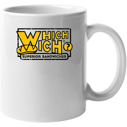 Which Wich Fast Food Restaurant Distressed Look 11 oz Mug Which Wich Fast Food Restaurant Distressed Look 11 oz Mug