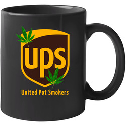 United Pot Smokers Ups Parody Weed Cannabis 11 oz Mug United Pot Smokers Ups Parody Weed Cannabis 11 oz Mug