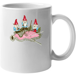 Gnomes Kill Bird Flamingo Funny Cartoon 11 oz Mug Gnomes Kill Bird Flamingo Funny Cartoon 11 oz Mug