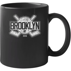 Brooklyn Islanders New York 2015 Black Hockey Logo 11 oz Mug Brooklyn Islanders New York 2015 Black Hockey Logo 11 oz Mug