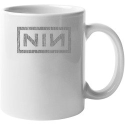 Captain Marvel Nine Nails Rock Band Logo Distressed Vintage 11 oz Mug
