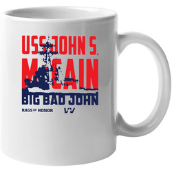 Uss John Mccain Veterans July 4 11 oz Mug Uss John Mccain Veterans July 4 11 oz Mug