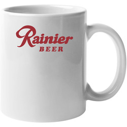 1970's Seattle Rainier Beer Logo Label Retro Classic 11 oz Mug 1970's Seattle Rainier Beer Logo Label Retro Classic 11 oz Mug