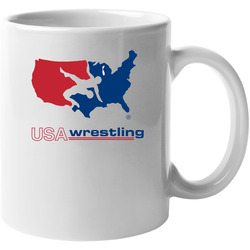 Usa Wrestling Ringer 11 oz Mug Usa Wrestling Ringer 11 oz Mug