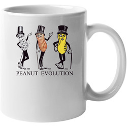 Mr Peanut Evolution Snack Mascot 11 oz Mug Mr Peanut Evolution Snack Mascot 11 oz Mug