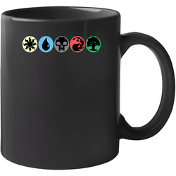 Magic The Gathering Mana Symbols Ccg Card Game 11 oz Mug Magic The Gathering Mana Symbols Ccg Card Game 11 oz Mug