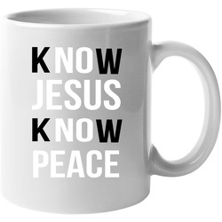 Rg3 Know Jesus Know Peace 11 oz Mug Rg3 Know Jesus Know Peace 11 oz Mug
