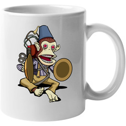 White MONKEY BOMB JOLLY CHIMP T-Shirt CALL OF DUTY ZOMBIES 100% COTTON 11 oz Mug