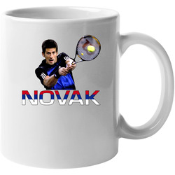 Novak Djokovic Tennis 11 oz Mug Novak Djokovic Tennis 11 oz Mug