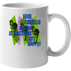 Get Happy Elvis Costello And The Attractions 11 oz Mug Get Happy Elvis Costello And The Attractions 11 oz Mug