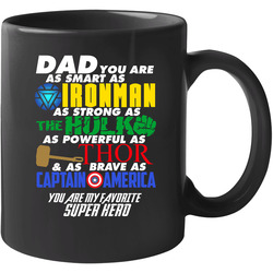 Dad Super Hero Ironman Hulk Thor Captain America Fathers Day Gift 11 oz Mug Dad Super Hero Ironman Hulk Thor Captain America Fathers Day Gift 11 oz Mug