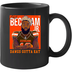 Odell Beckham Cleveland Browns Player Dawgs Gotta To Eat Football 11 oz Mug Odell Beckham Cleveland Browns Player Dawgs Gotta To Eat Football 11 oz Mug
