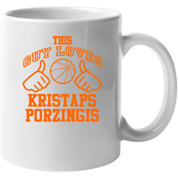 Kristaps Porzingis This Guy Loves Heart New York Basketball 11 oz Mug Kristaps Porzingis This Guy Loves Heart New York Basketball 11 oz Mug