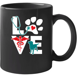 Veterinary Love Dog V. Teal 11 Oz Mug