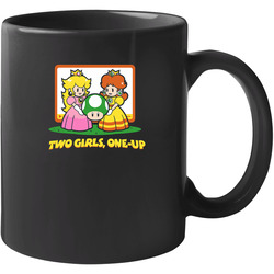 Nintendo Funny Humor Princess Two Girls One Up Video Game 11 Oz Mug Nintendo Funny Humor Princess Two Girls One Up Video Game 11 Oz Mug