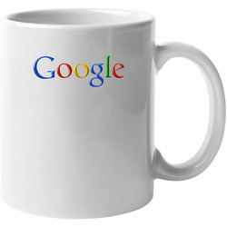 Google Logo White Men's 11 Oz Mug Google Logo White Men's 11 Oz Mug
