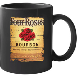 Four Roses Bourbon Alcohol Drinking Gift Distressed Look 11 Oz Mug Four Roses Bourbon Alcohol Drinking Gift Distressed Look 11 Oz Mug