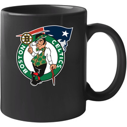 Boston Pro Sports Teams Logo Mashup City Fan 11 Oz Mug Boston Pro Sports Teams Logo Mashup City Fan 11 Oz Mug