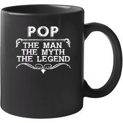 Pop Man Myth Legend Vintage Grunge Style Cool Name 11 Oz Mug Pop Man Myth Legend Vintage Grunge Style Cool Name 11 Oz Mug