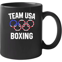 Team Usa Boxing Olympics Event Patriotic Rings 11 Oz Mug Team Usa Boxing Olympics Event Patriotic Rings 11 Oz Mug