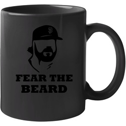 Fear The Beard San Fran Baseball 11 Oz Mug Fear The Beard San Fran Baseball 11 Oz Mug